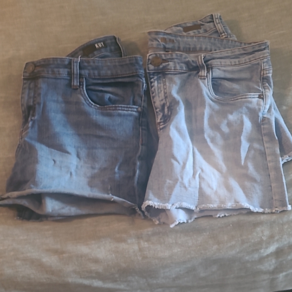Kut From The Kloth Size 16. Blue Denim Shorts Bundle